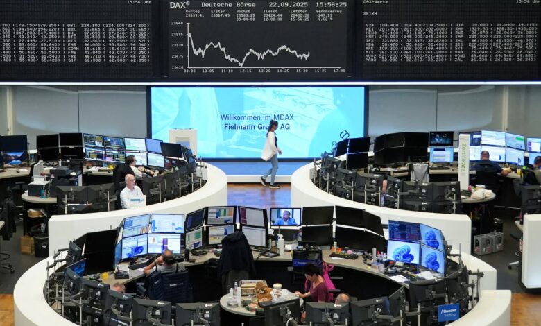 Wall Street ends streak of weekly gains, yields rise as investors digest data