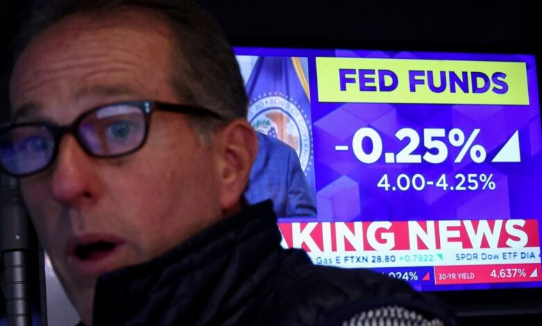 Stocks Hit Fresh Record High, US Yields Rise After Fed Rate Cut
