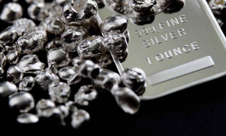 Silver futures surpass  for first time since 2011