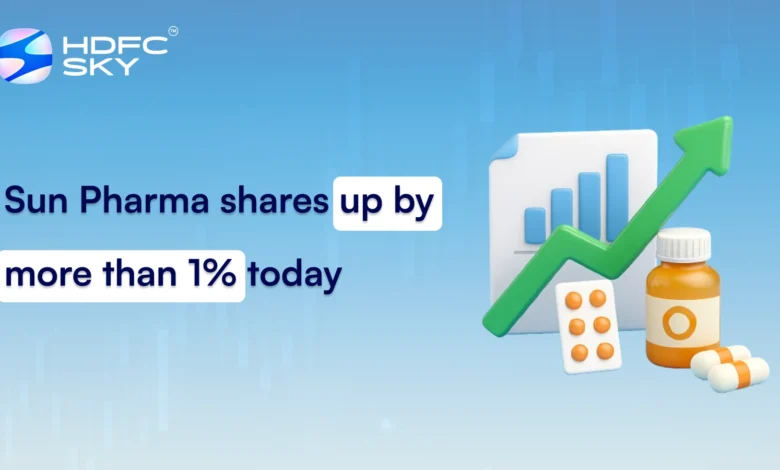 Sun Pharma shares up by more than 1% today