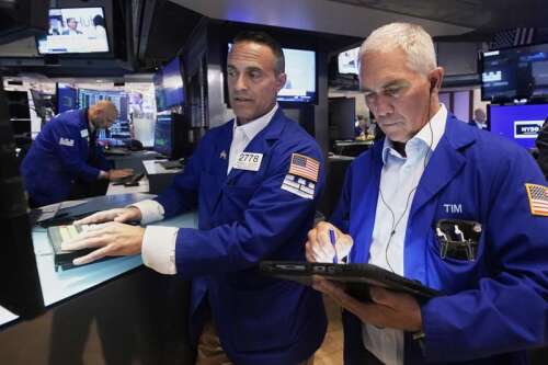 Stocks head for more records on Wall Street, led by tech gains