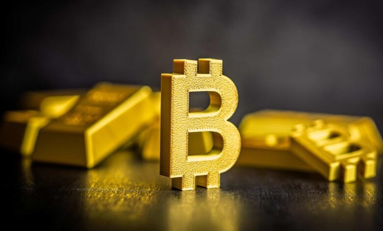 Gold prices steady from sell-off, while bitcoin sinks lower