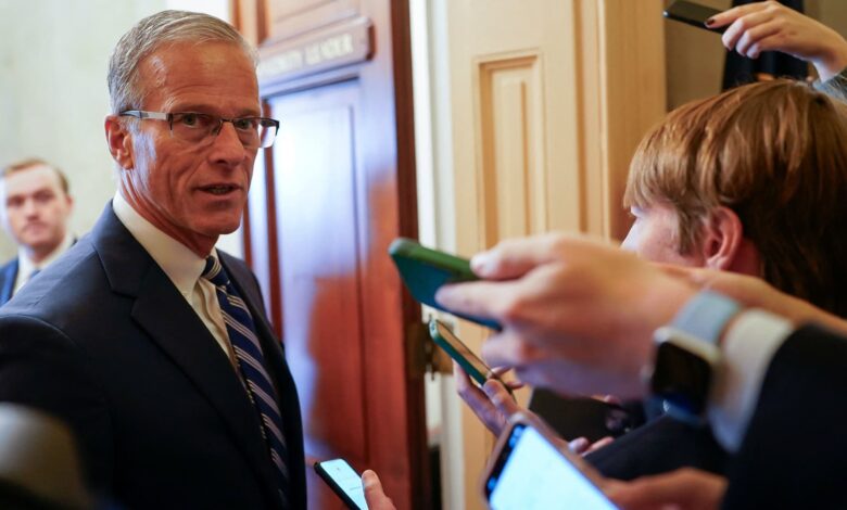 Thune promising talks government shutdown