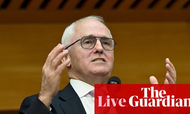 Australia politics live: Turnbull says Coalition energy policy dictated by ‘ideology and idiocy’ as Ley attacks Labor-Greens environment deal | Australia news