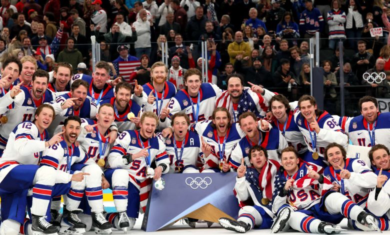 U.S. beat Canada to win the gold in Olympic men’s ice hockey