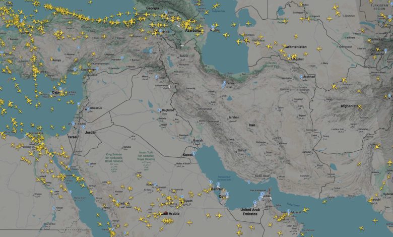 Airspace closure halts many Middle East flights after attacks