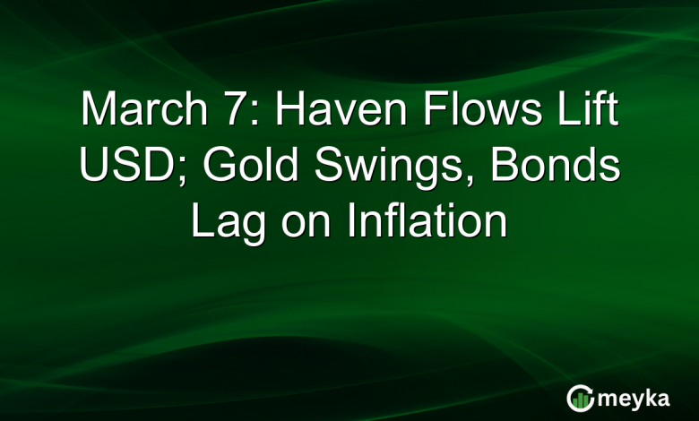 March 7: Haven Flows Lift USD; Gold Swings, Bonds Lag on Inflation