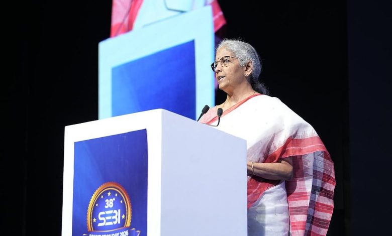 FM Sitharaman urges Sebi to strengthen corporate, municipal bond markets FM Sitharaman urges Sebi to strengthen corporate, municipal bond markets