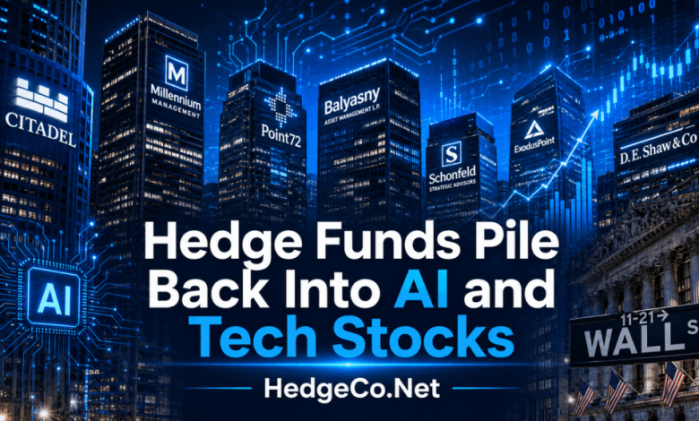 Hedge Funds Pile Back Into AI and Tech Stocks:
