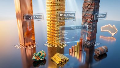 Gold, Copper & Iron Ore