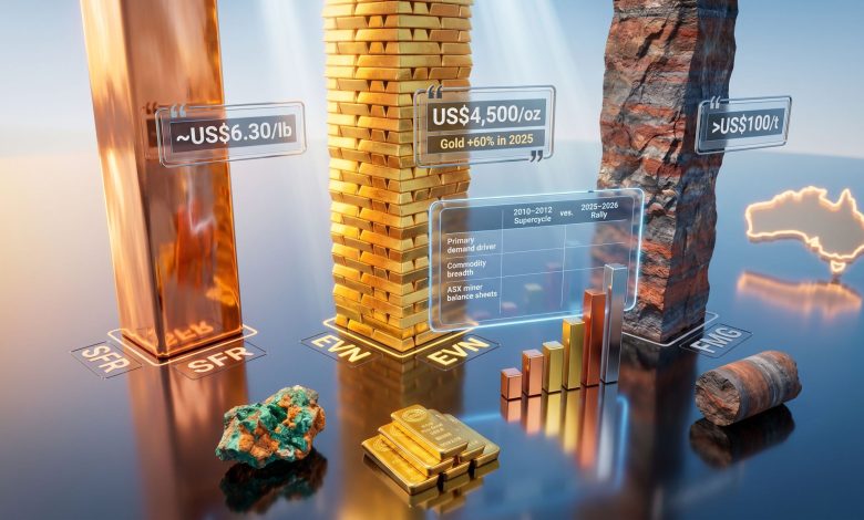 Gold, Copper & Iron Ore