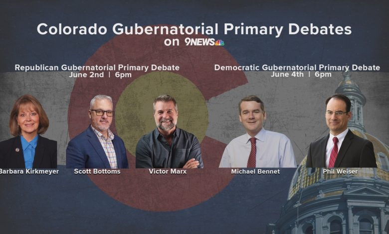 Colorado governor candidates to face off in 9NEWS debates