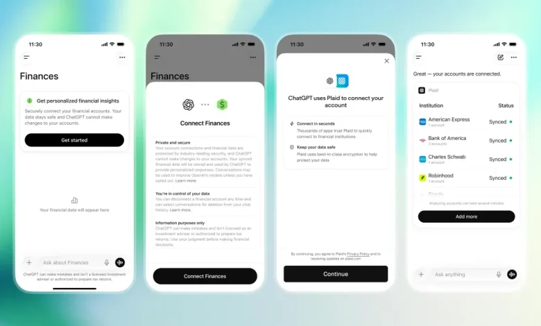OpenAI announces personal finance tools in ChatGPT for power users