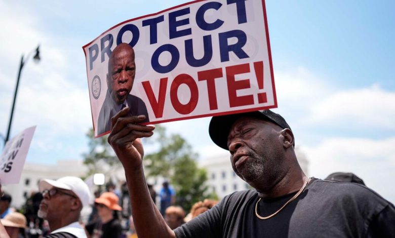 In Montgomery, thousands rally to defend voting rights