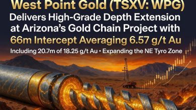 West Point Gold (TSXV: WPG) Delivers High-Grade Depth Extension at Arizona’s Gold Chain Project with 66m Intercept Averaging 6.57 g/t