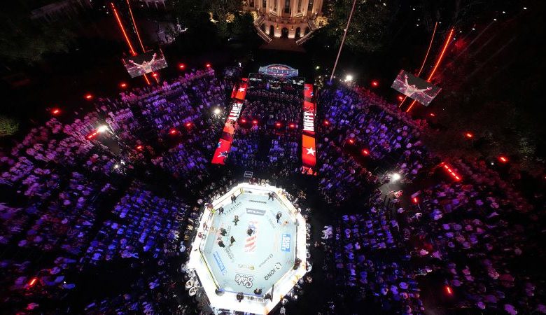 Thwarted attack on UFC fight is another reason to build White House ballroom, Trump DOJ argues