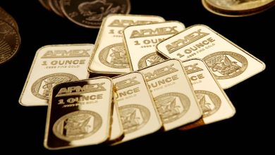 Gold hits two-week high as Fed outlook, Mideast conflict stay in focus