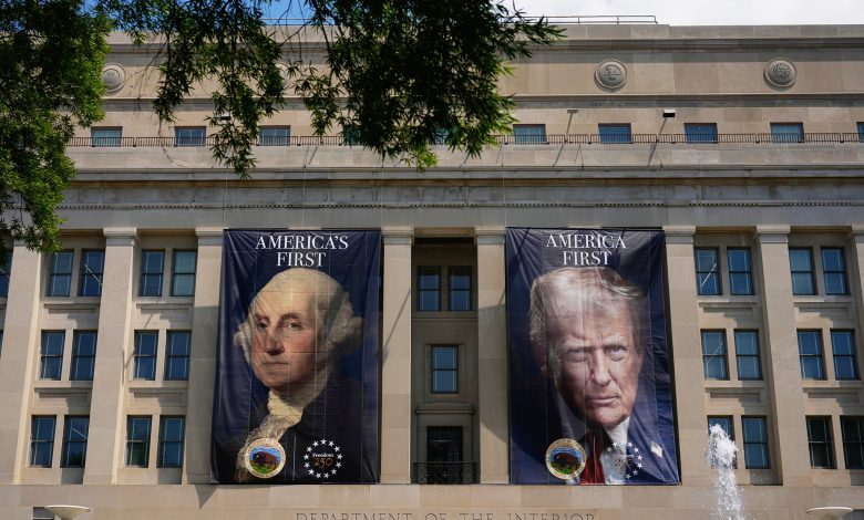 Trump’s face is everywhere. Taxpayers are footing the bill.