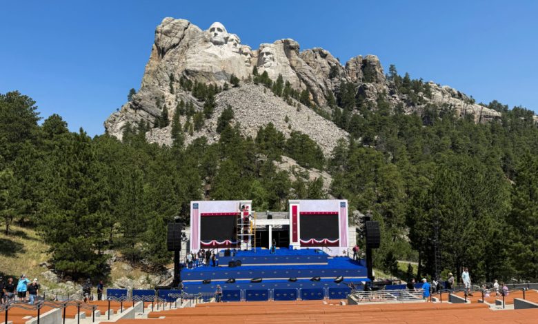 Trump heads to Mount Rushmore as America 250 celebrations ramp up amid extreme heat